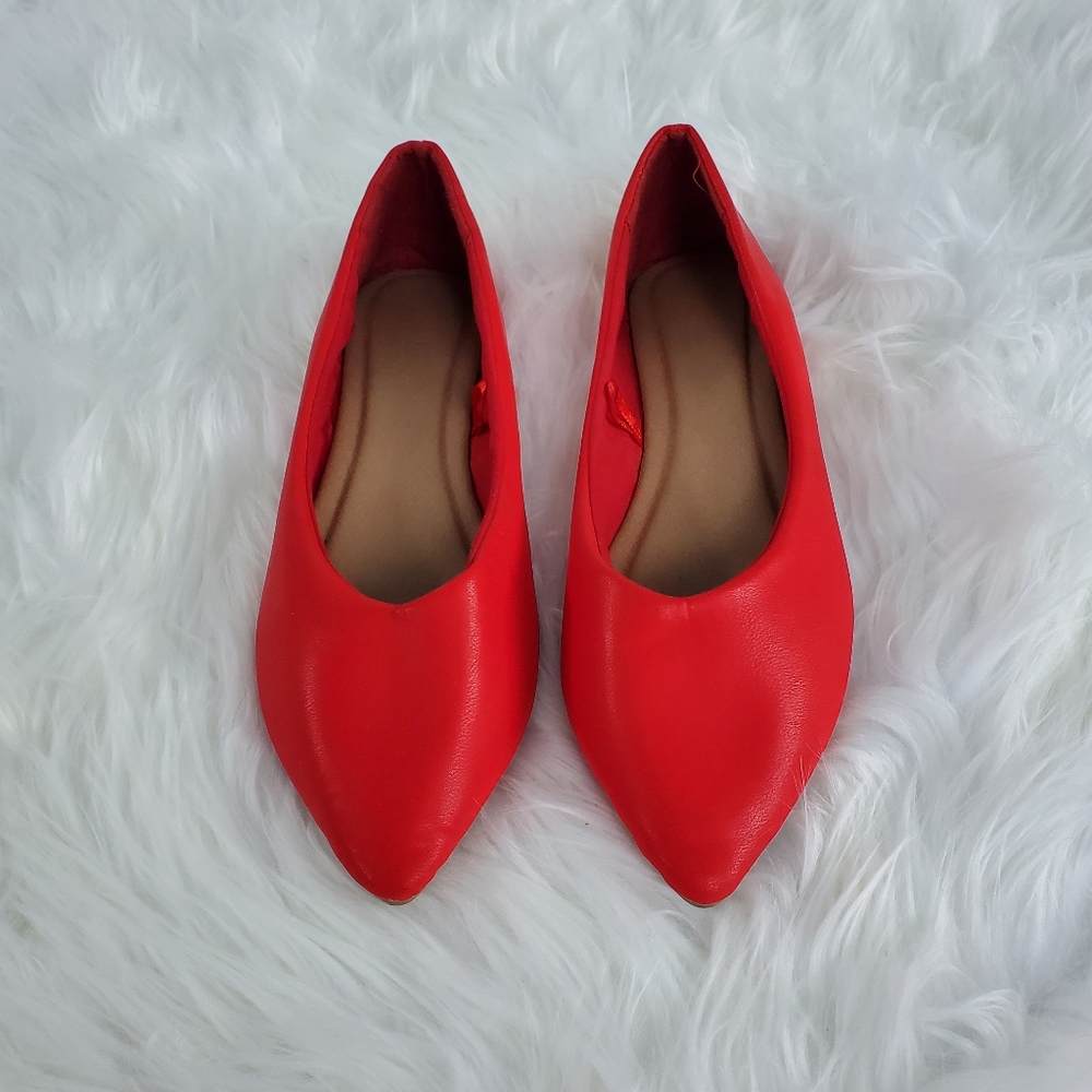 Ardene Red Flats size 10